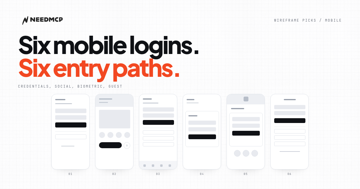 6 Mobile Login Screens That Don't Look AI-Generated